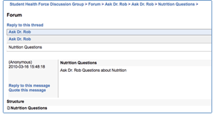 Image preview of Dr. Rob's forum